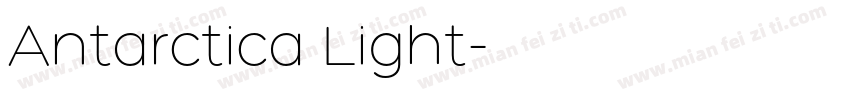 Antarctica Light字体转换